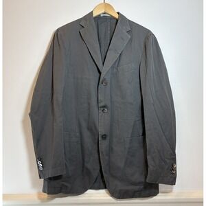 Boglioli Gray Coat Blazer 50 Italy Unstructured 3-Button Blazer Jacket Luxury